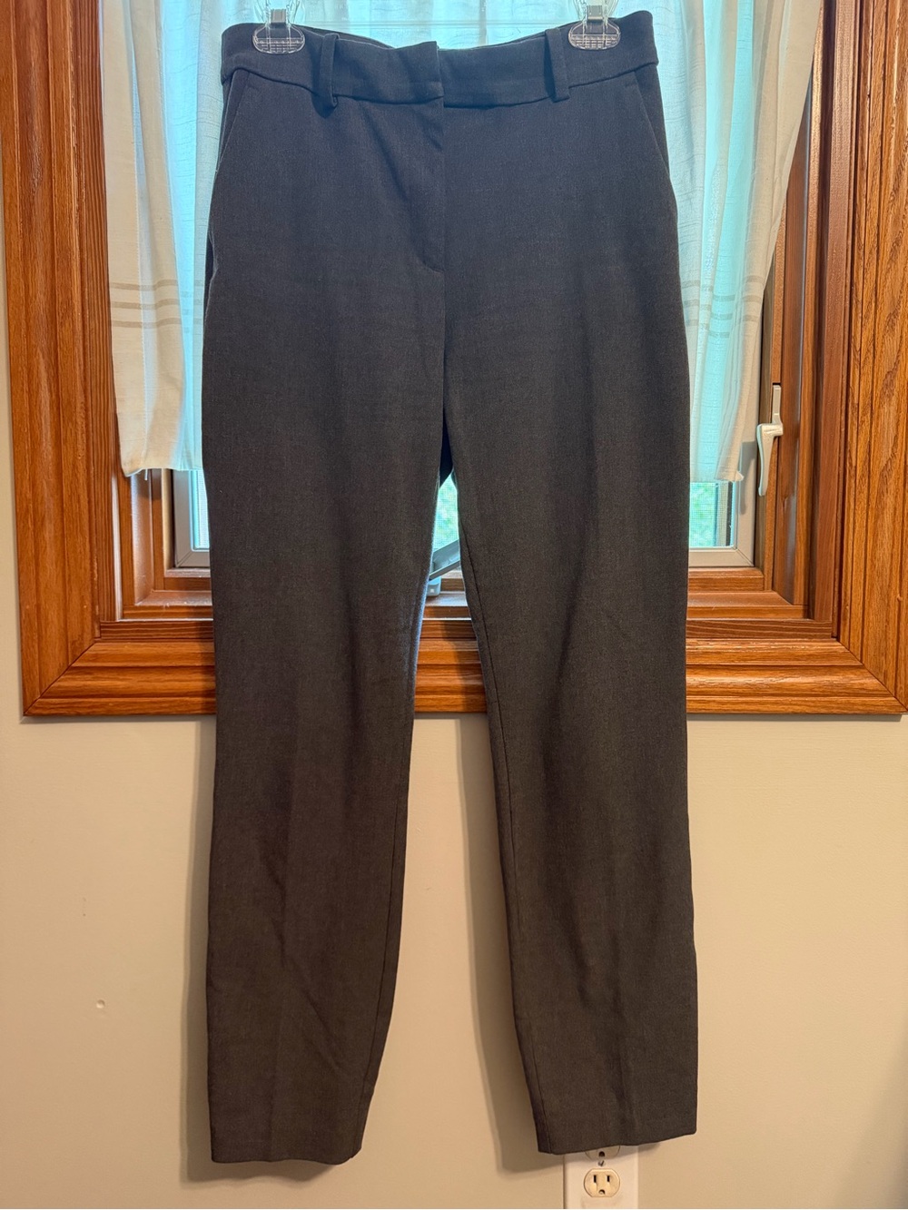 H&M Charcoal Straight-Leg Pants